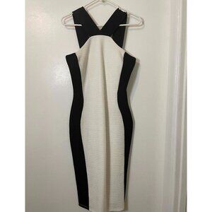 Black and White River Island Color Block Pencil Dress size 12